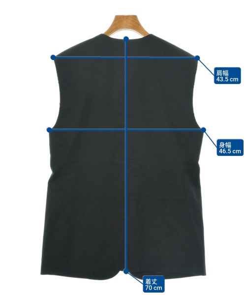 H BEAUTY&YOUTH（エイチビューティーアンドユース）ベスト 黒 サイズ:M レディース/2200616515648