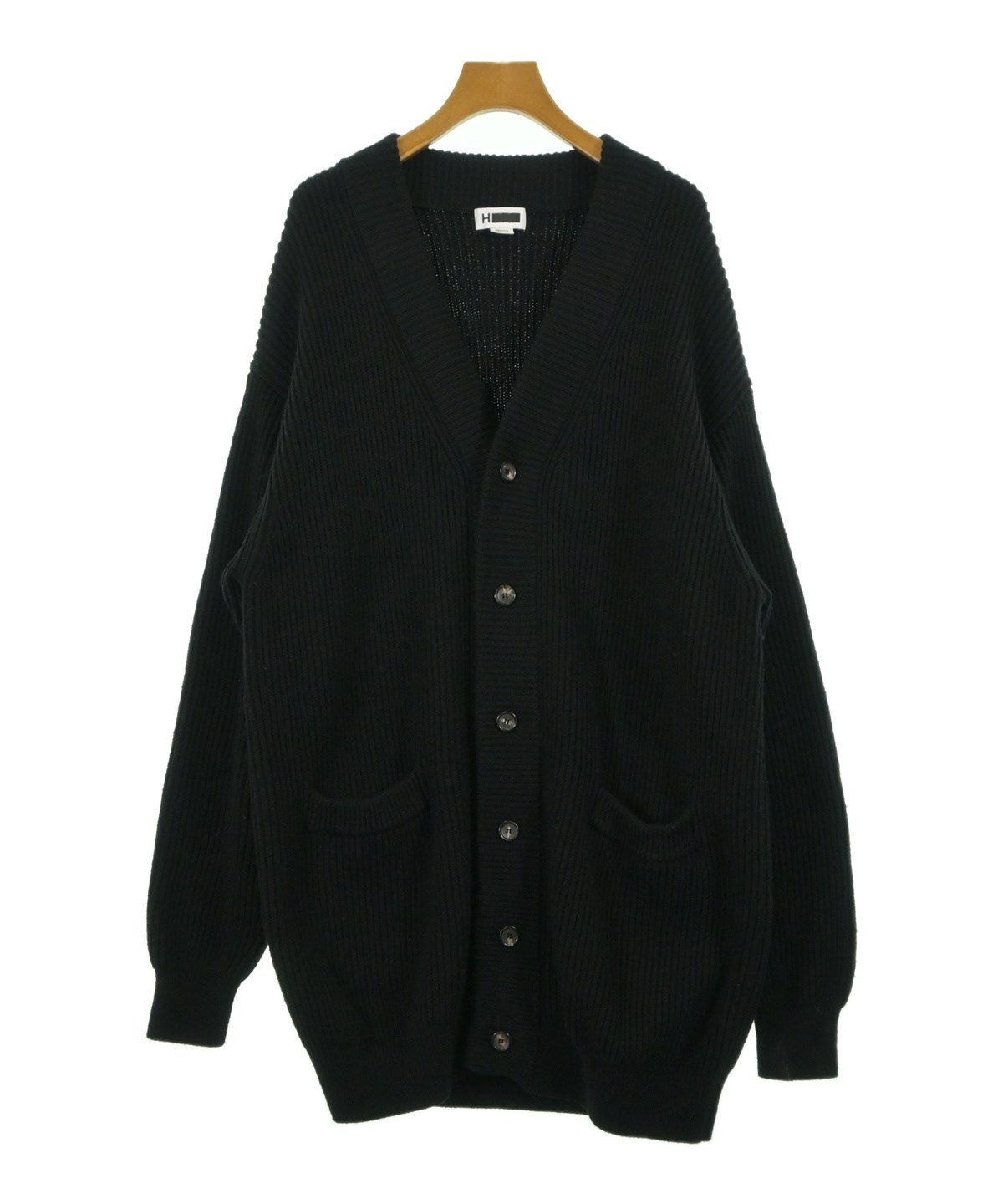 H beauty&youth エイチビューティアンドユース カーディガン 黒 H BEAUTY&YOUTH（エイチビューティーアンドユース）カーディガン 黒