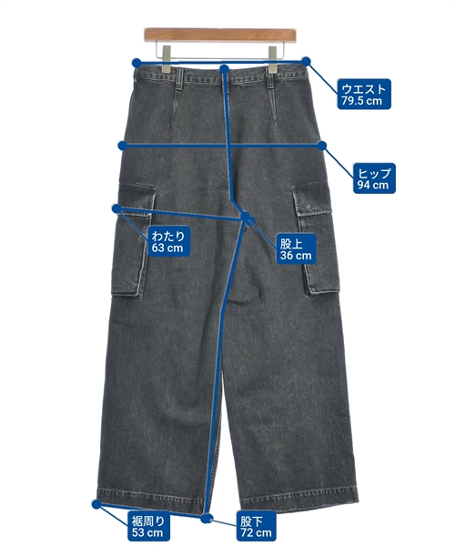 H BEAUTY&YOUTH（エイチビューティーアンドユース）デニムパンツ グレー サイズ:M レディース/2200612578128