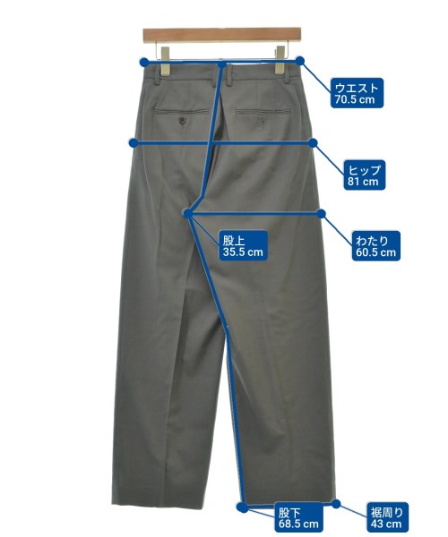 H BEAUTY&YOUTH（エイチビューティーアンドユース）スラックス グレー サイズ:M レディース/2200618551071