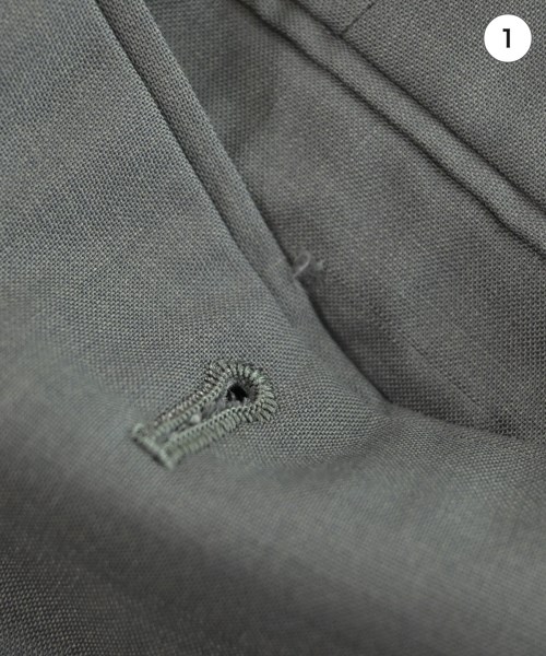 H BEAUTY&YOUTH（エイチビューティーアンドユース）スラックス グレー サイズ:M レディース/2200618551071