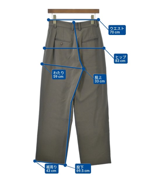 H BEAUTY&YOUTH（エイチビューティーアンドユース）スラックス グレー サイズ:M レディース/2200676321043