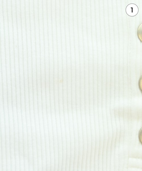 H BEAUTY&YOUTH（エイチビューティーアンドユース）Tシャツ・カットソー 白 サイズ:-(XS位) レディース/2200697572097
