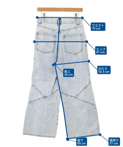 H BEAUTY&YOUTH（エイチビューティーアンドユース）デニムパンツ 青 サイズ:M レディース/2200652972085