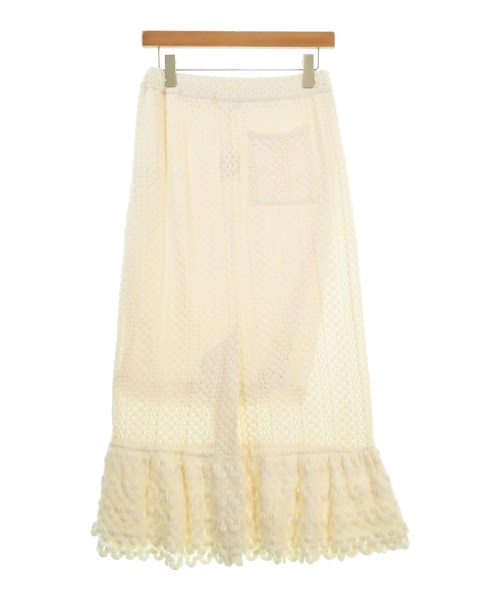 H BEAUTY&YOUTH（エイチビューティーアンドユース）ロング・マキシ丈スカート 白 サイズ:S レディース/2200659482075