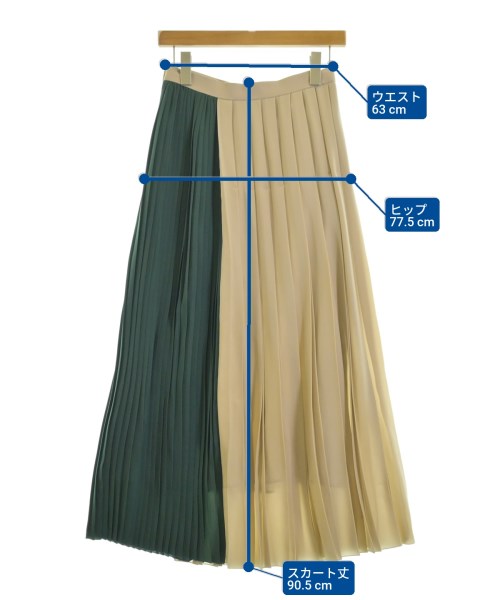 H BEAUTY&YOUTH（エイチビューティーアンドユース）ロング・マキシ丈スカート ベージュ サイズ:36(S位) レディース/2200650401204