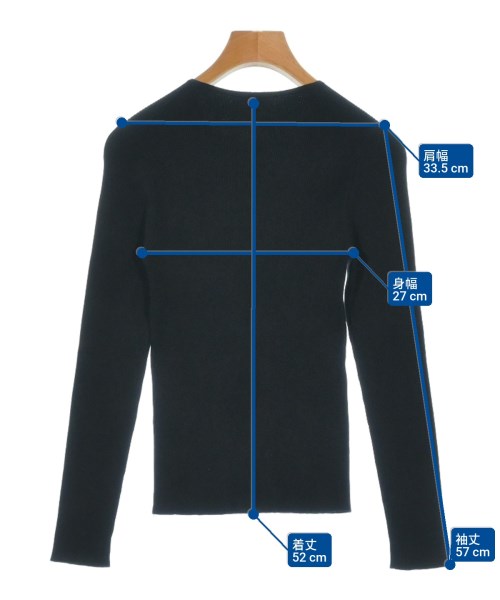 H BEAUTY&YOUTH（エイチビューティーアンドユース）Tシャツ・カットソー 黒 サイズ:-(XS位) レディース/2200647344163