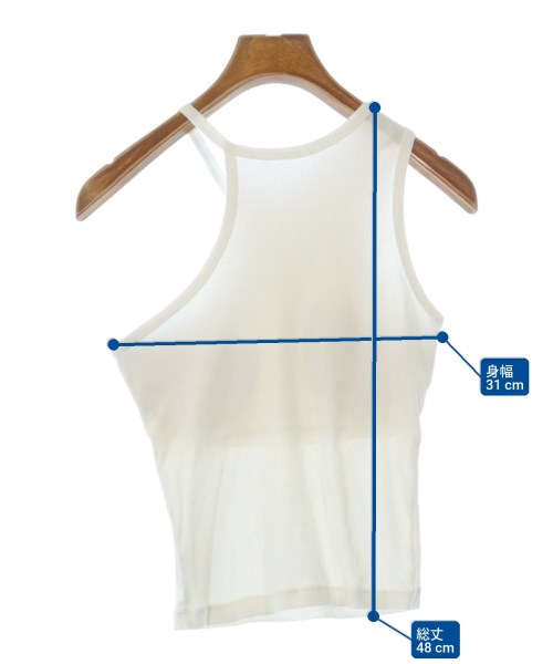 H BEAUTY&YOUTH（エイチビューティーアンドユース）タンクトップ 白 サイズ:F レディース/2200639738031