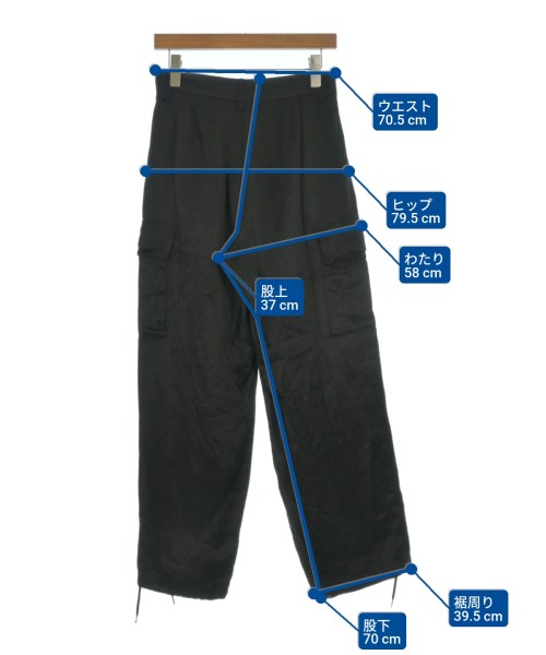 H BEAUTY&YOUTH（エイチビューティーアンドユース）カーゴパンツ 黒 サイズ:M レディース/2200651505147