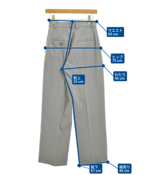 H BEAUTY&YOUTH（エイチビューティーアンドユース）スラックス グレー サイズ:S レディース/2200639095141