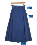 H BEAUTY&YOUTH（エイチビューティーアンドユース）ひざ丈スカート 青 サイズ:M レディース/2200705597289