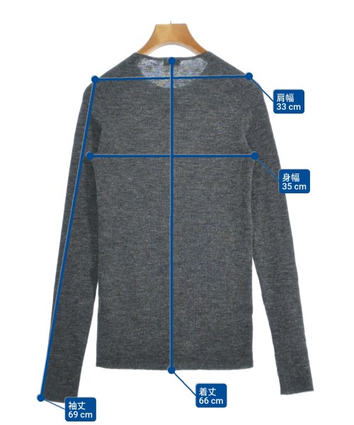 H BEAUTY&YOUTH（エイチビューティーアンドユース）カーディガン グレー サイズ:F レディース/2200659909367