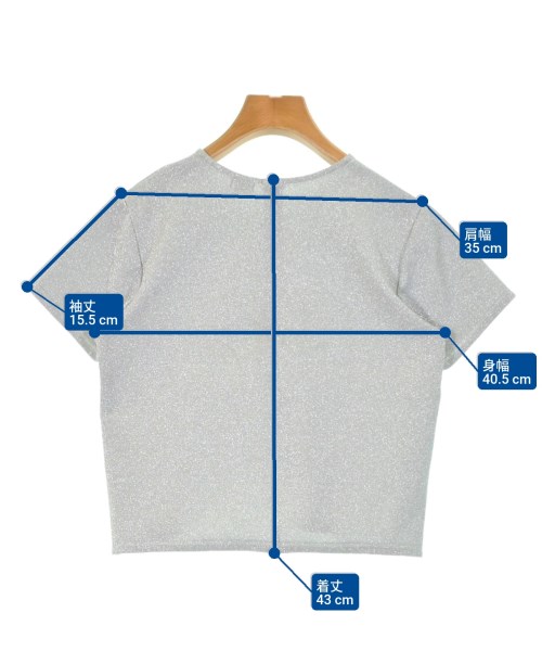 H BEAUTY&YOUTH（エイチビューティーアンドユース）Tシャツ・カットソー シルバー サイズ:-(M位) レディース/2200671398101