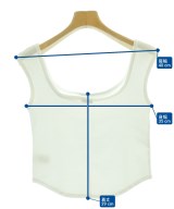 H BEAUTY&YOUTH（エイチビューティーアンドユース）タンクトップ 白 サイズ:-(XS位) レディース/2200722682043