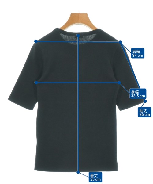 H BEAUTY&YOUTH（エイチビューティーアンドユース）Tシャツ・カットソー 黒 サイズ:-(XS位) レディース/2200722570159