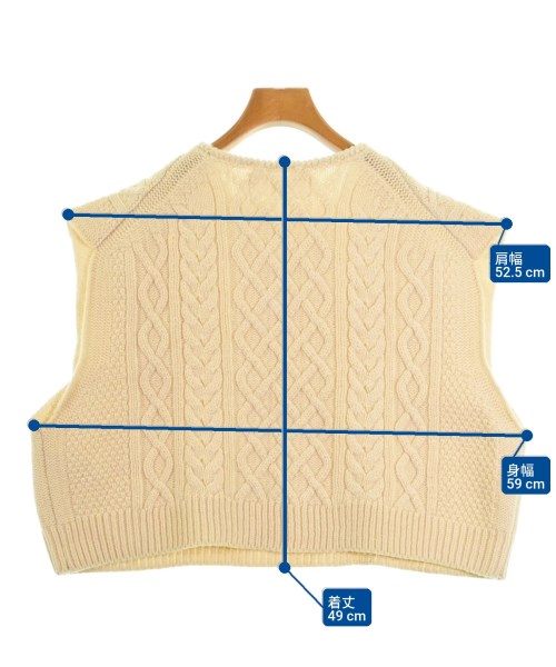 JANE SMITH（ジェーンスミス）ベスト 白 サイズ:S レディース/2200642445032