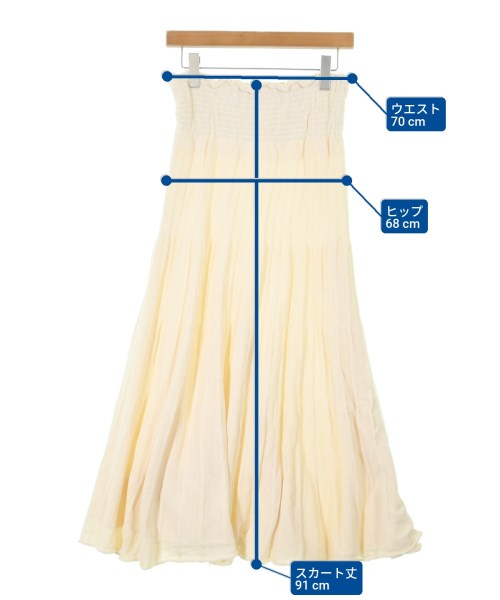 JANE SMITH（ジェーンスミス）ロング・マキシ丈スカート 白 サイズ:36(S位) レディース/2200644606974