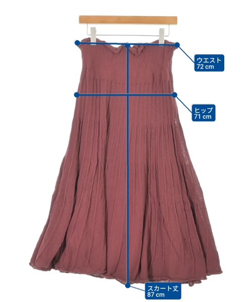 JANE SMITH（ジェーンスミス）ロング・マキシ丈スカート 赤 サイズ:36(S位) レディース/2200644606998