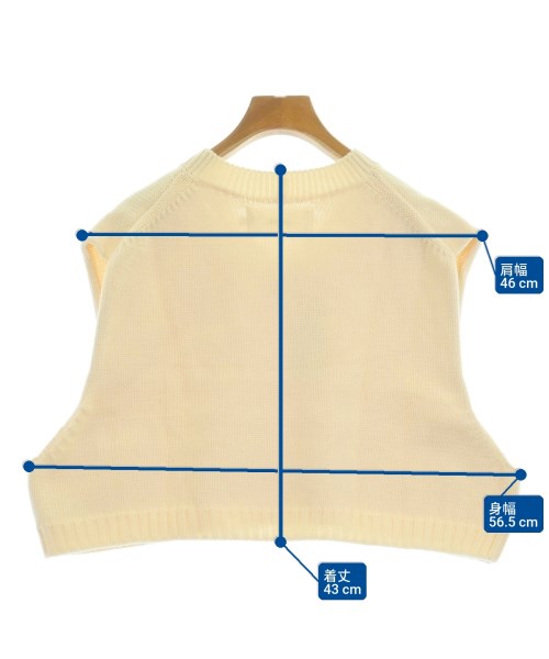 JANE SMITH（ジェーンスミス）ベスト 白 サイズ:S レディース/2200617302094