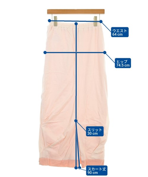 JANE SMITH（ジェーンスミス）ロング・マキシ丈スカート ピンク サイズ:36(S位) レディース/2200674234048
