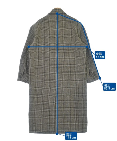 JANE SMITH（ジェーンスミス）ピーコート グレー サイズ:36(S位) レディース/2200652975017