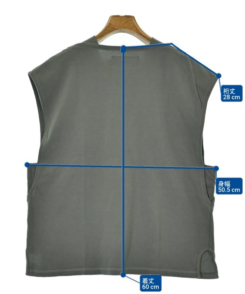 JANE SMITH（ジェーンスミス）ノースリーブ グレー サイズ:36(S位) レディース/2200668818049