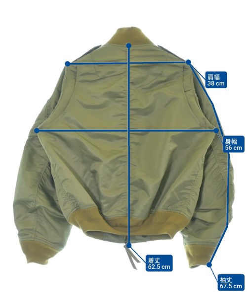 JANE SMITH（ジェーンスミス）ミリタリーブルゾン カーキ サイズ:36(S位) レディース/2200666541116