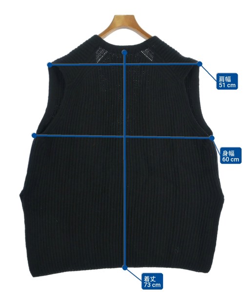 JANE SMITH（ジェーンスミス）ベスト/ノースリーブ 黒 サイズ:L レディース/2200666094087