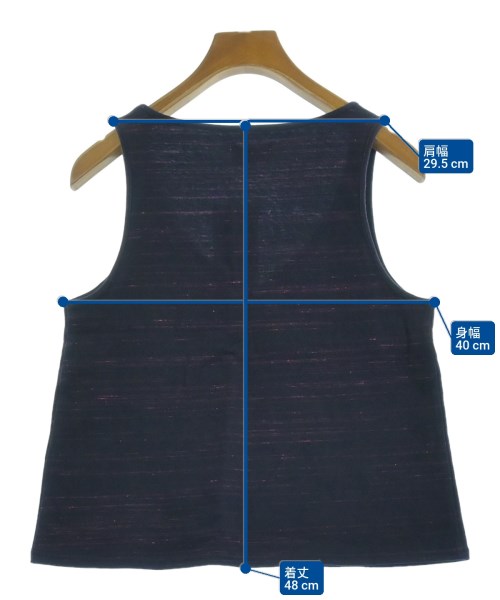 THE NEWHOUSE（ザニューハウス）ノースリーブ 紺 サイズ:XS レディース/2200638314496