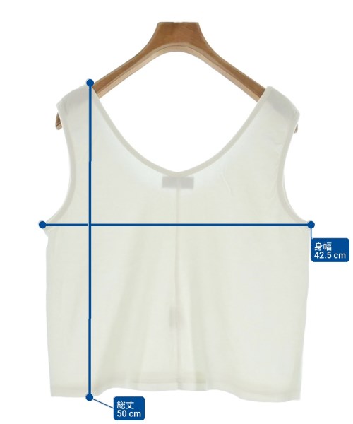 THE NEWHOUSE（ザニューハウス）タンクトップ 白 サイズ:S レディース/2200579110669