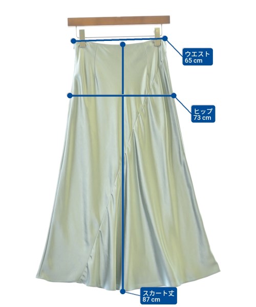 THE NEWHOUSE（ザニューハウス）ロング・マキシ丈スカート 緑 サイズ:XXS レディース/2200653329093