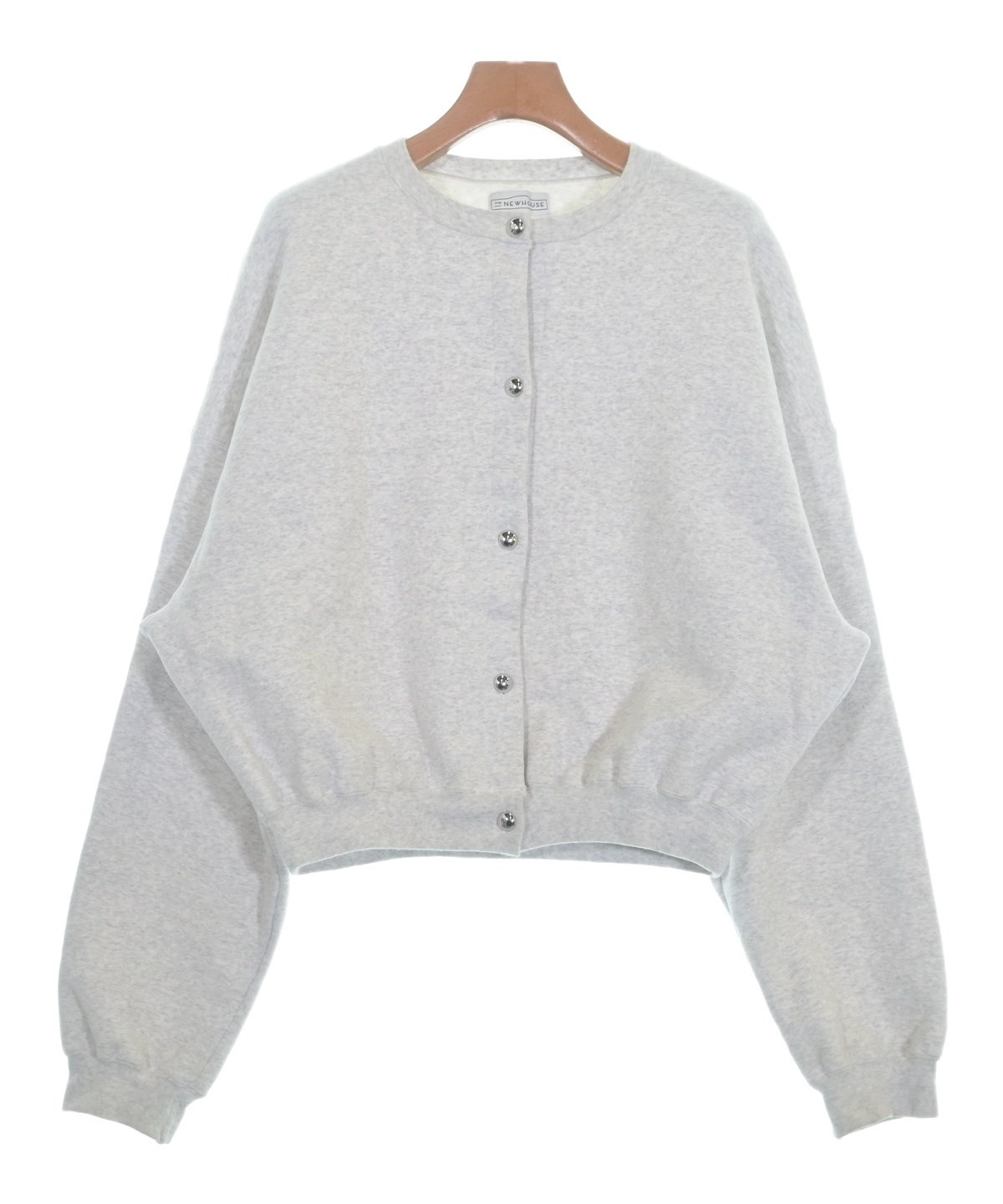 THE NEWHOUSE ザニューハウス カーディガン THE NEWHOUSE（ザニューハウス）カーディガン グレー サイズ:F