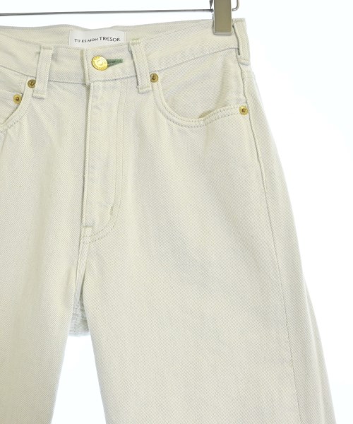 Tu es mon TRESOR（トゥエモントレゾア）デニムパンツ 白 サイズ:24(S位) レディース/2200627470042