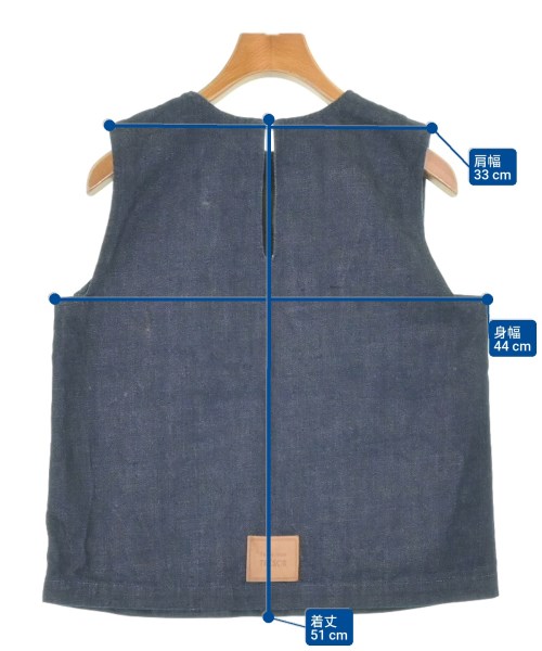 Tu es mon TRESOR（トゥエモントレゾア）ブラウス 紺 サイズ:38(M位) レディース/2200632373048