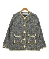 Tu es mon TRESOR（トゥエモントレゾア）ノーカラージャケット 黒 サイズ:36(S位) レディース/2200605609020