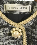 Tu es mon TRESOR（トゥエモントレゾア）ノーカラージャケット 黒 サイズ:36(S位) レディース/2200605609020