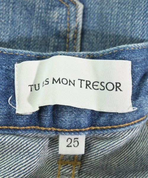 Tu es mon TRESOR（トゥエモントレゾア）デニムパンツ 青 サイズ:25(S位) レディース/2200605609037