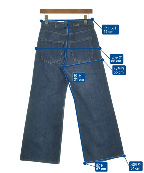 Tu es mon TRESOR（トゥエモントレゾア）デニムパンツ 青 サイズ:27(M位) レディース/2200604632029