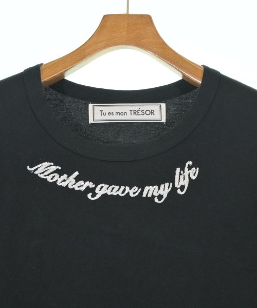 Tu es mon TRESOR（トゥエモントレゾア）Tシャツ・カットソー 黒 サイズ:F レディース/2200643761018