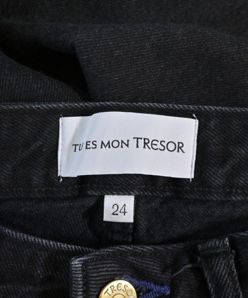 Tu es mon TRESOR（トゥエモントレゾア）デニムパンツ 黒 サイズ:24(S位) レディース/2200699871228