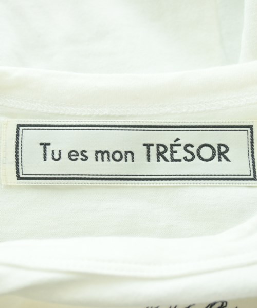 Tu es mon TRESOR（トゥエモントレゾア）Tシャツ・カットソー 白 サイズ:38(M位) レディース/2200667481053