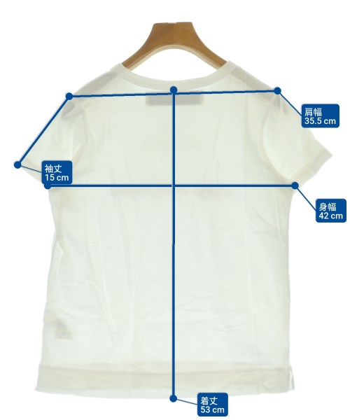 Tu es mon TRESOR（トゥエモントレゾア）Tシャツ・カットソー 白 サイズ:38(M位) レディース/2200667481053