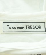 Tu es mon TRESOR（トゥエモントレゾア）Tシャツ・カットソー 白 サイズ:38(M位) レディース/2200667481053