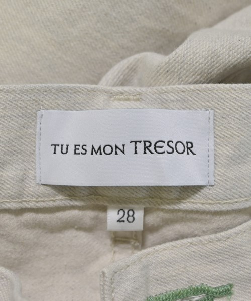 Tu es mon TRESOR（トゥエモントレゾア）デニムパンツ ベージュ サイズ:28(L位) レディース/2200681062108