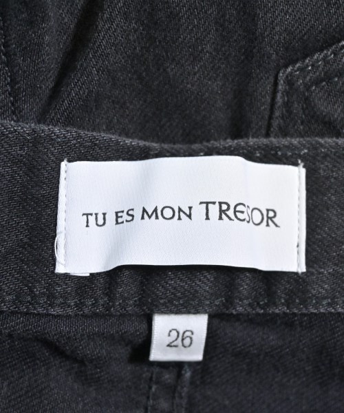 Tu es mon TRESOR（トゥエモントレゾア）デニムパンツ 黒 サイズ:26(M位) レディース/2200681062139