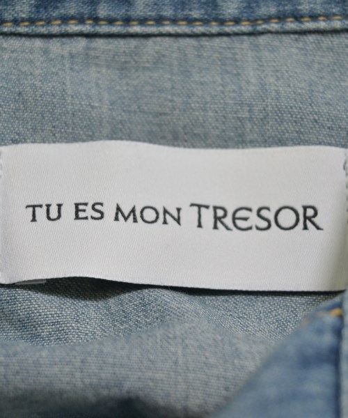Tu es mon TRESOR（トゥエモントレゾア）カジュアルシャツ 青 サイズ:1(S位) レディース/2200684596013