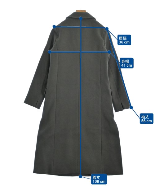 STUDIOUS（ステュディオス）チェスターコート カーキ サイズ:0(XS位) レディース/2200637886017