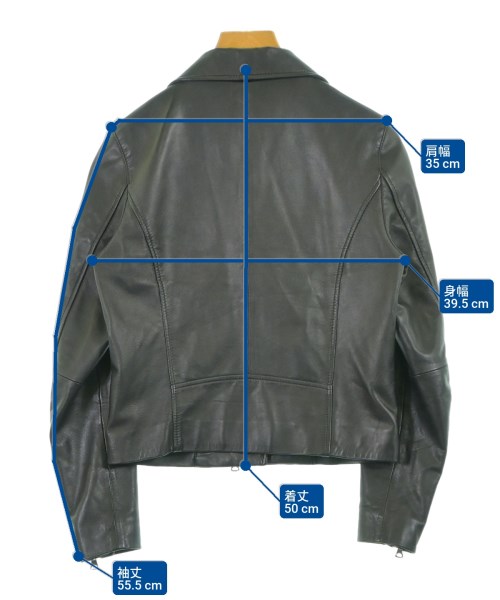 STUDIOUS（ステュディオス）ライダース 黒 サイズ:0(XS位) レディース/2200637666015