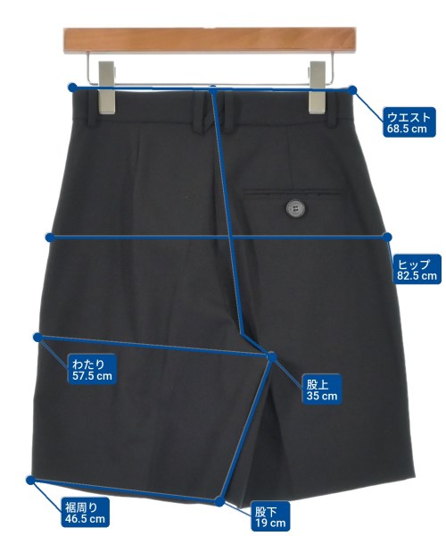 STUDIOUS（ステュディオス）ショートパンツ 黒 サイズ:1(S位) レディース/2200623971031