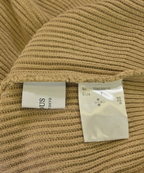 STUDIOUS（ステュディオス）ニット・セーター ベージュ サイズ:F レディース/2200670521029